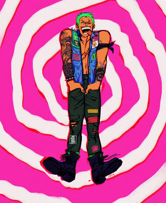 Punk Roronoa Zoro.